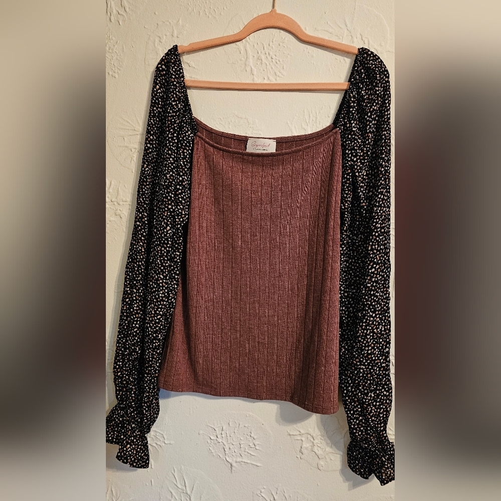 Sugarfox NWT Boutique Off The Shoulder Women's Top 1X
